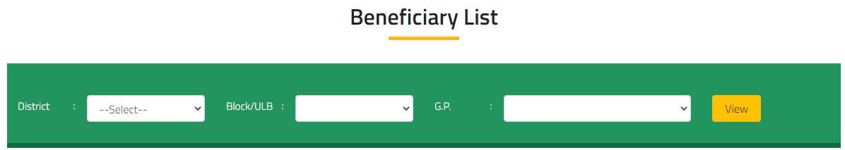 KALIYA Benficiary List 2021