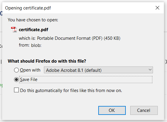 Covid-19 Certificate PDF