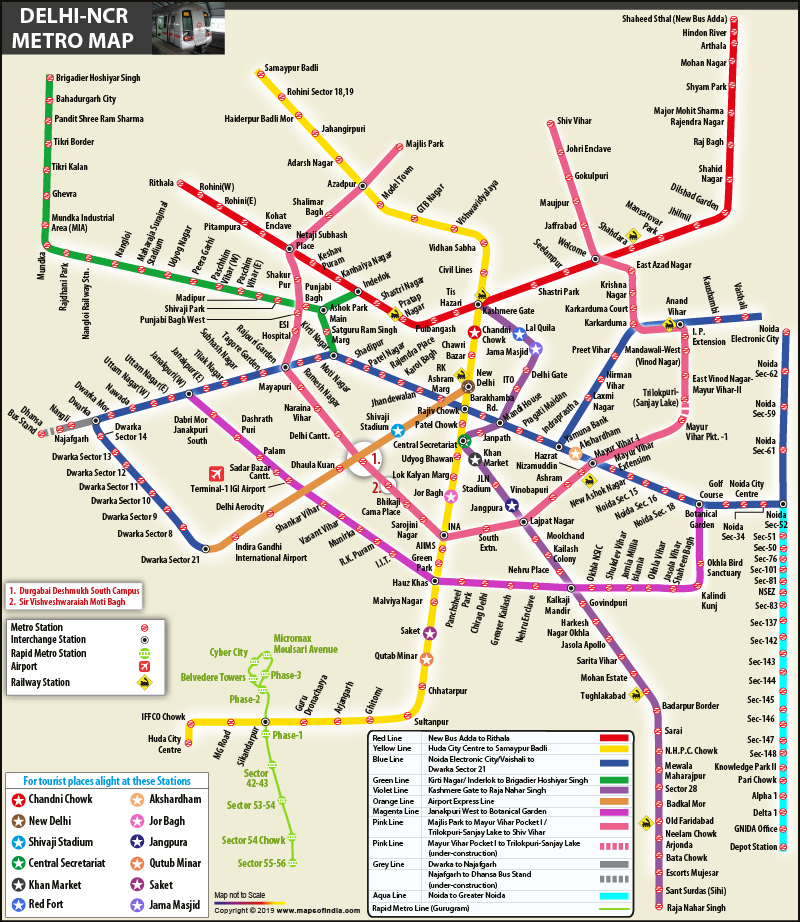 Download Delhi Metro Map PDF