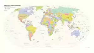 CIA World Political Map 2021