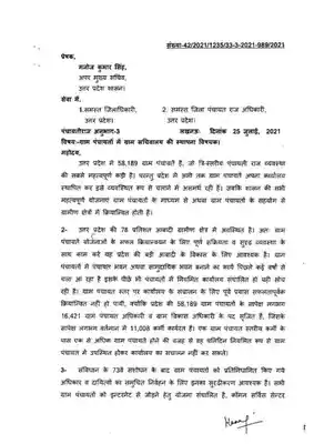 UP Gram Panchayat Sahayak Notification (अधिसूचना)  2021 PDF