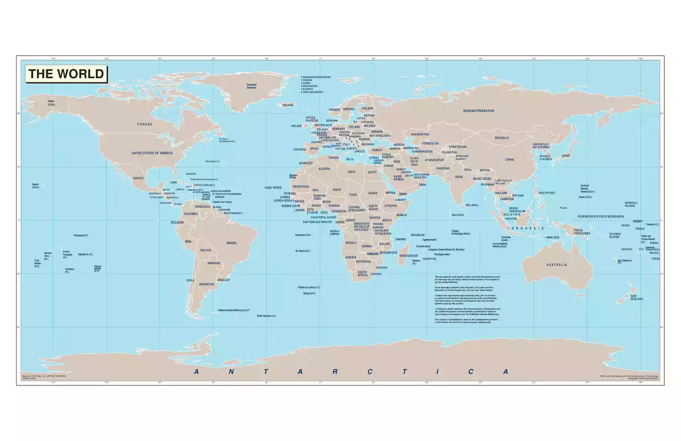 World Map (High Resolution) PDF Download – InstaPDF