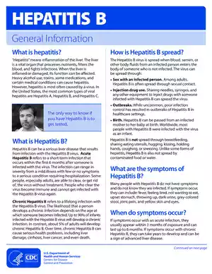 Hepatitis B PDF (General Information)