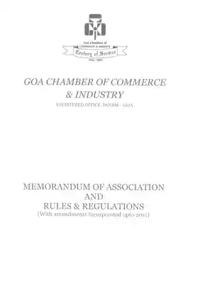 GCCI Memorandum of Association India PDF