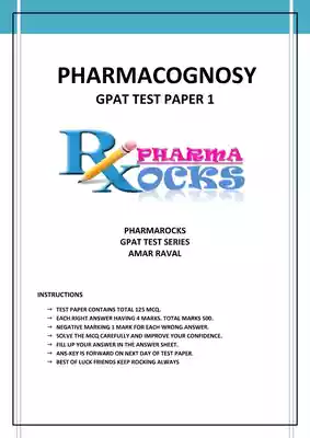 Pharmacognosy MCQs with Answers PDF Download