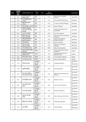 E-Shram NCO Code List PDF Download in Hindi