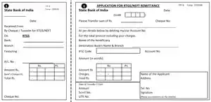 SBI RTGS Form PDF