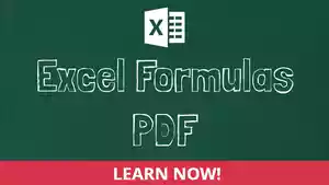 MS Excel Formulas List PDF