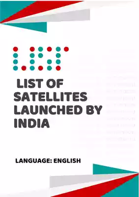 Satellite Launched By India 2021 PDF