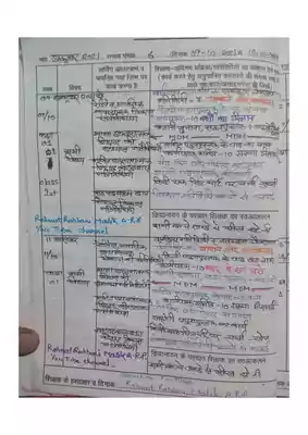 भरी हुई शिक्षक डायरी कक्षा 1 से 5 तक | Filled Shikshak Diary Class 1 to 5