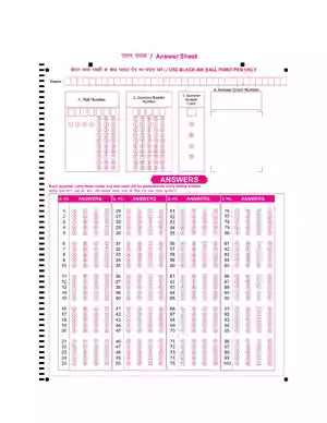 OMR Sheet in Hindi PDF