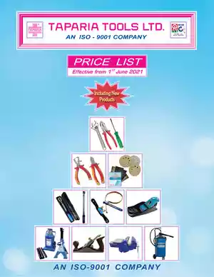 Taparia Tools Products Price List 2021 PDF