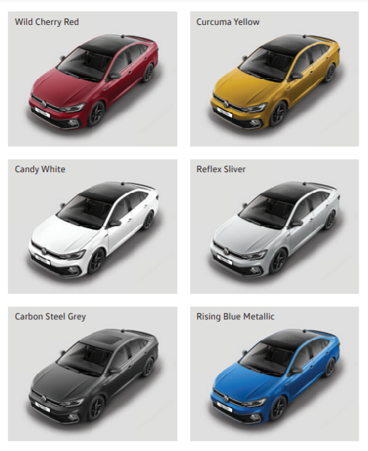 Volkswagen Vitrus Car Colour Segments