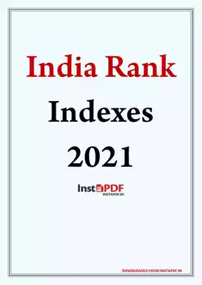 India in Different Rank Index List PDF