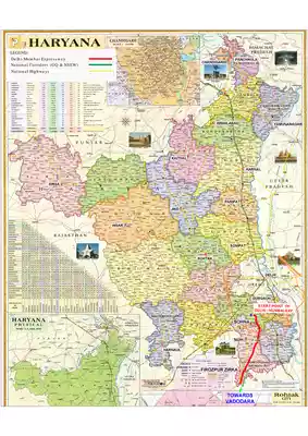 Delhi Mumbai Expressway Haryana Map