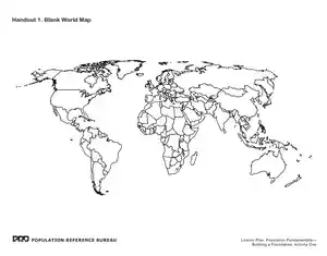 Outline World Map PDF