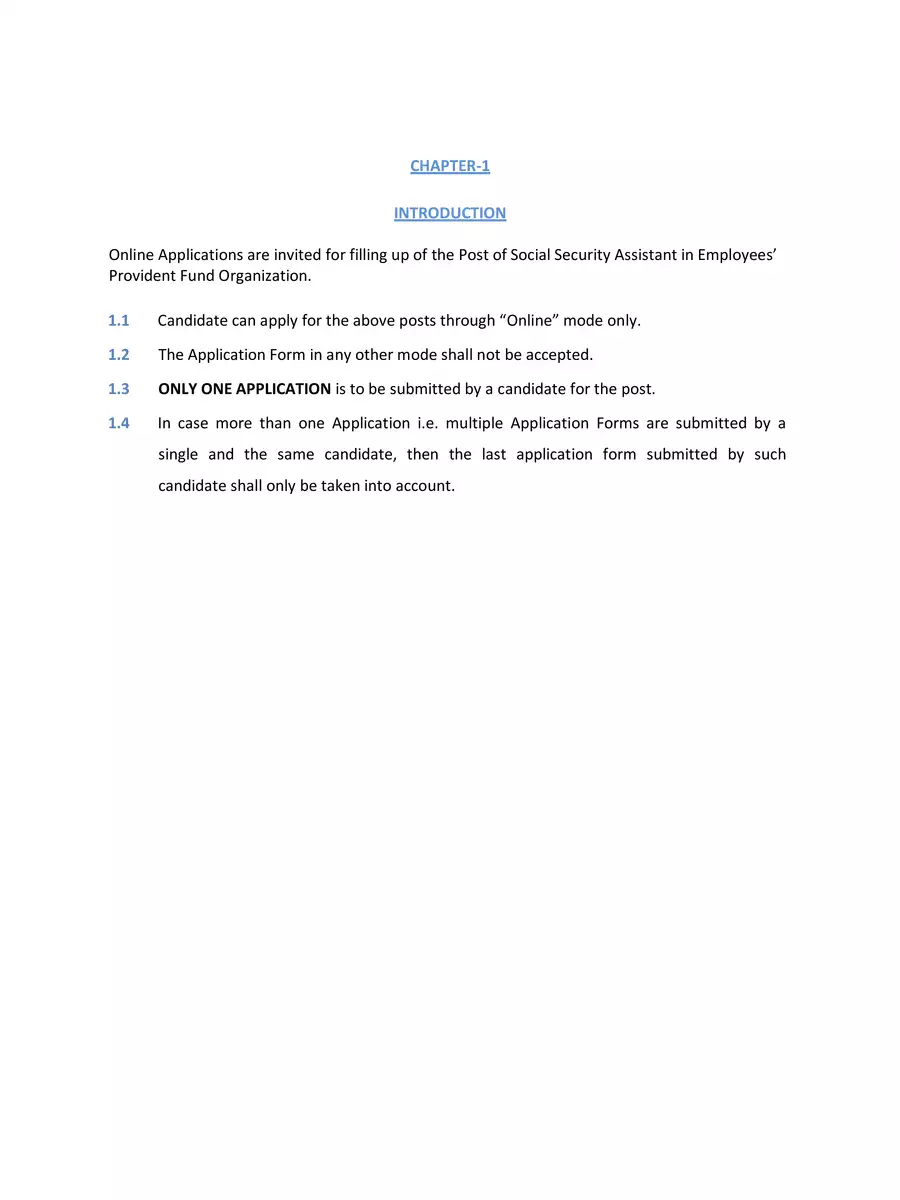 2nd Page of EPFO SSA Notification 2023 PDF