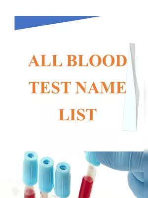 All Blood Test Name List