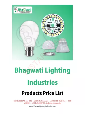 Bhagwati Lighting Industries Price List 2023