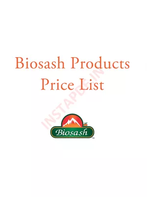 Biosash Products Price List 2023