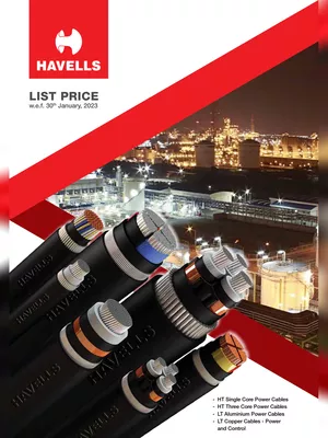 Havells Industrial Cables Price List 2023