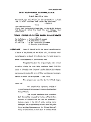 Rahul Gandhi Defamation Case