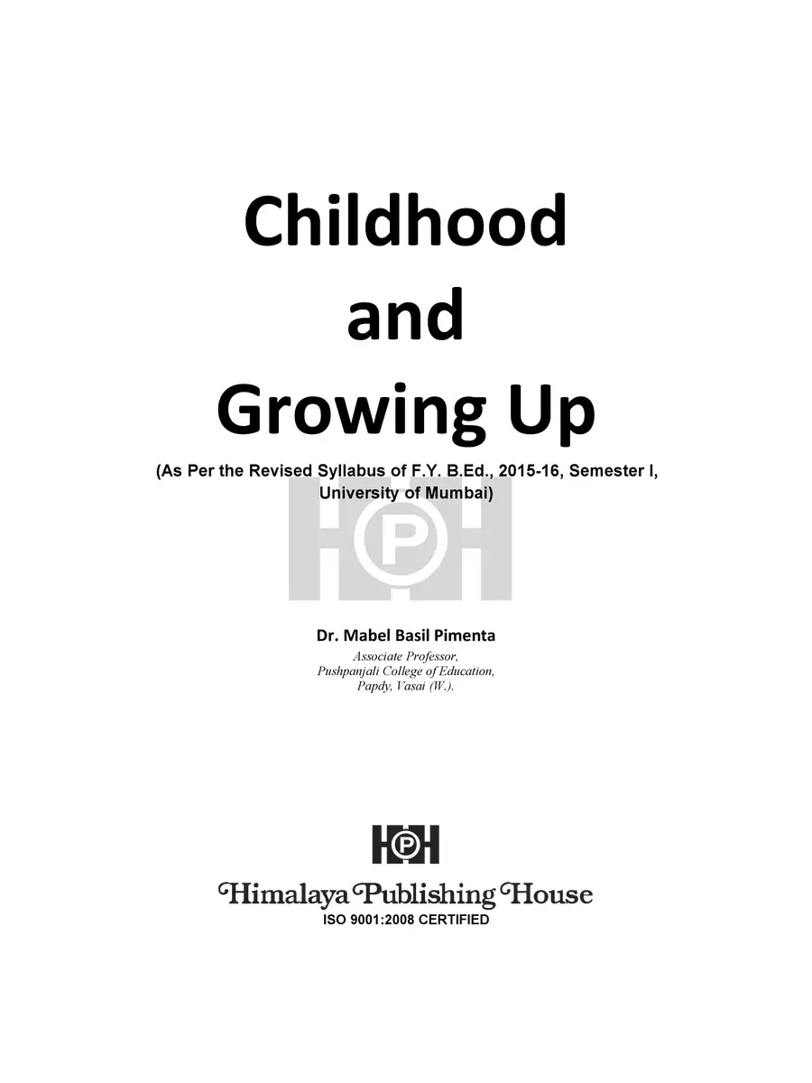 2nd Page of Childhood and Growing Up PDF