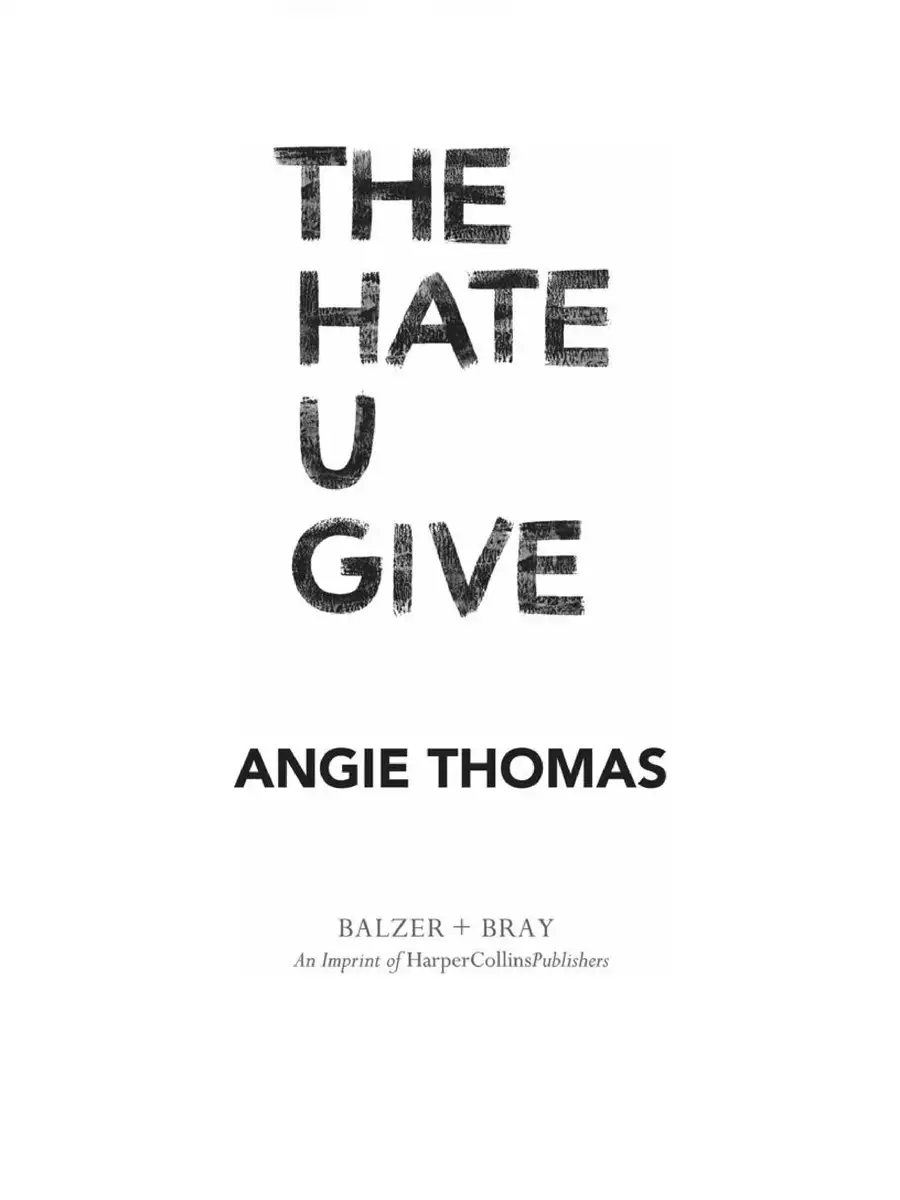 2nd Page of The Hate U Give PDF