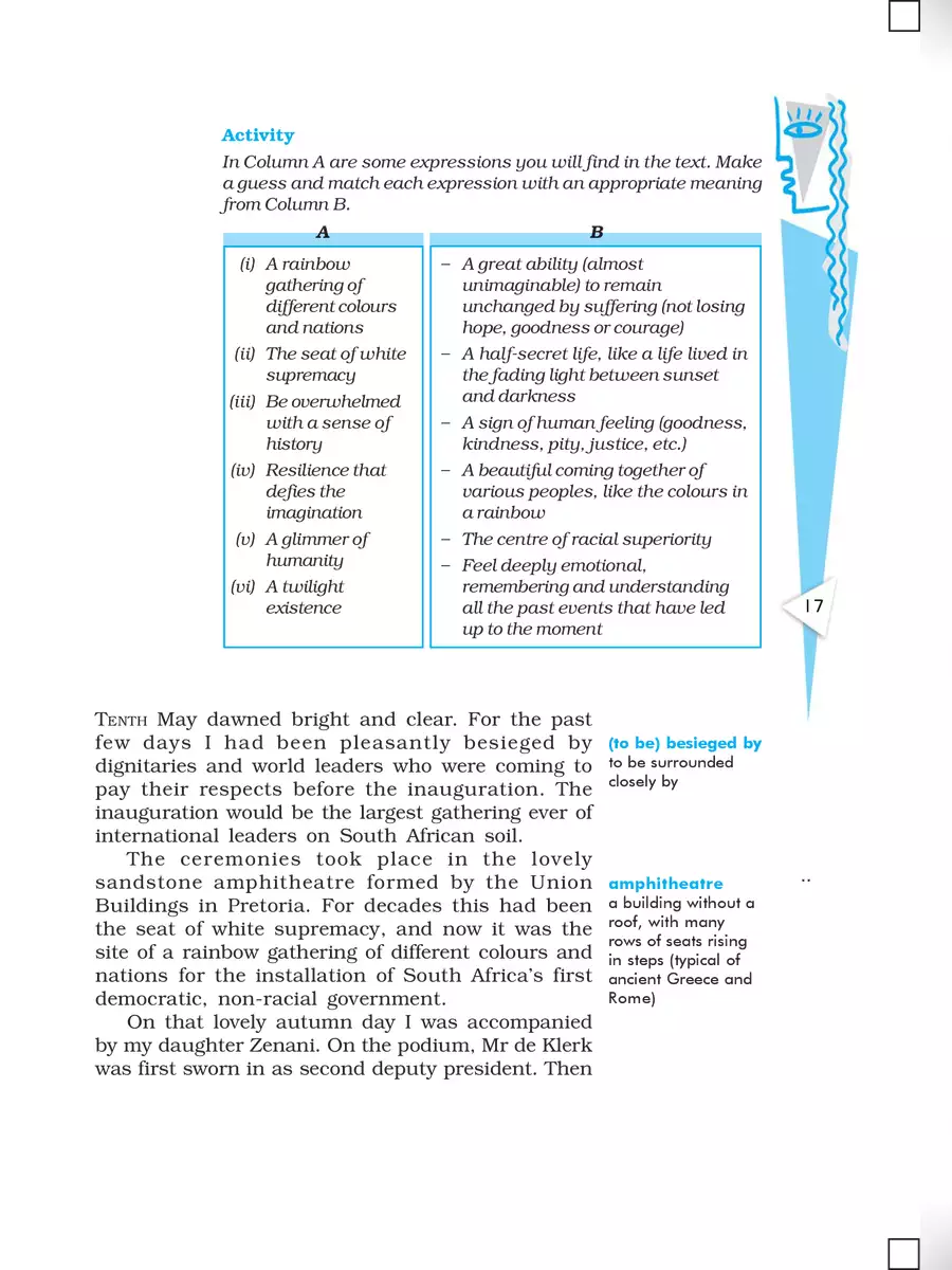 2nd Page of Nelson Mandela Class 10 PDF
