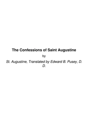Saint Augustine Confessions PDF