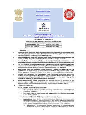 WCR Apprentice Merit List 2023 PDF