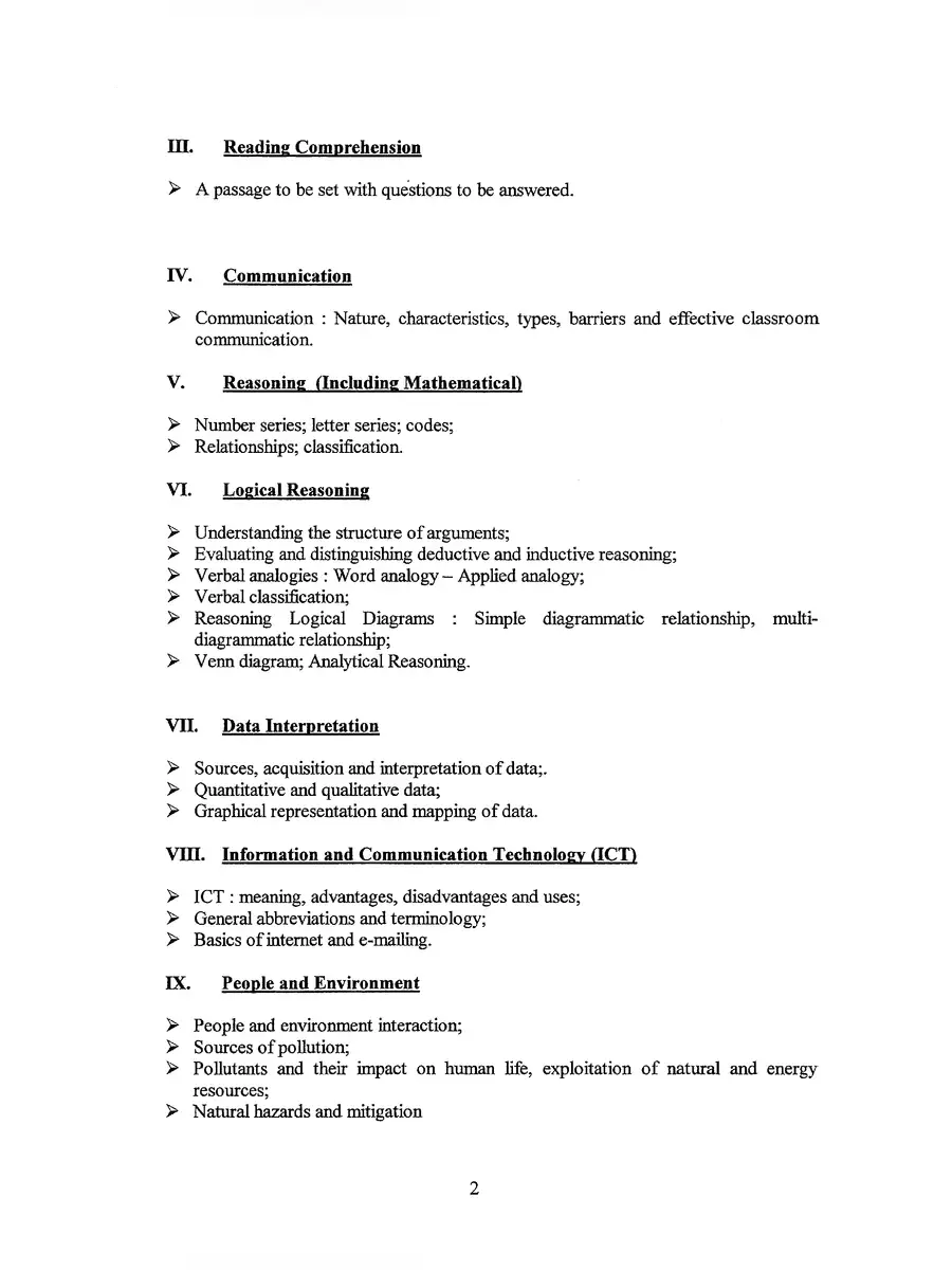 2nd Page of UGC NET Commerce Syllabus 2023 PDF