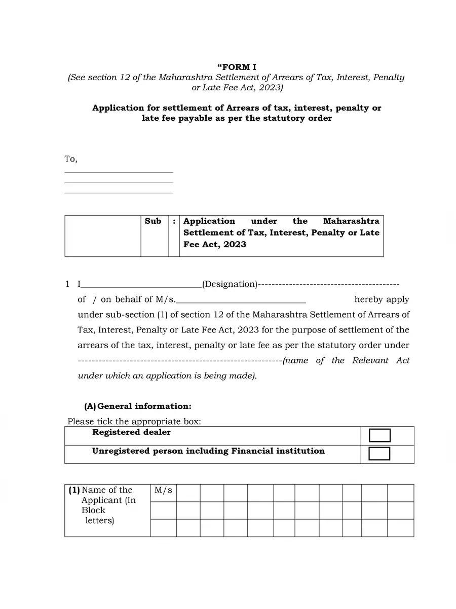 2nd Page of GST Amnesty Scheme 2023 Notification PDF
